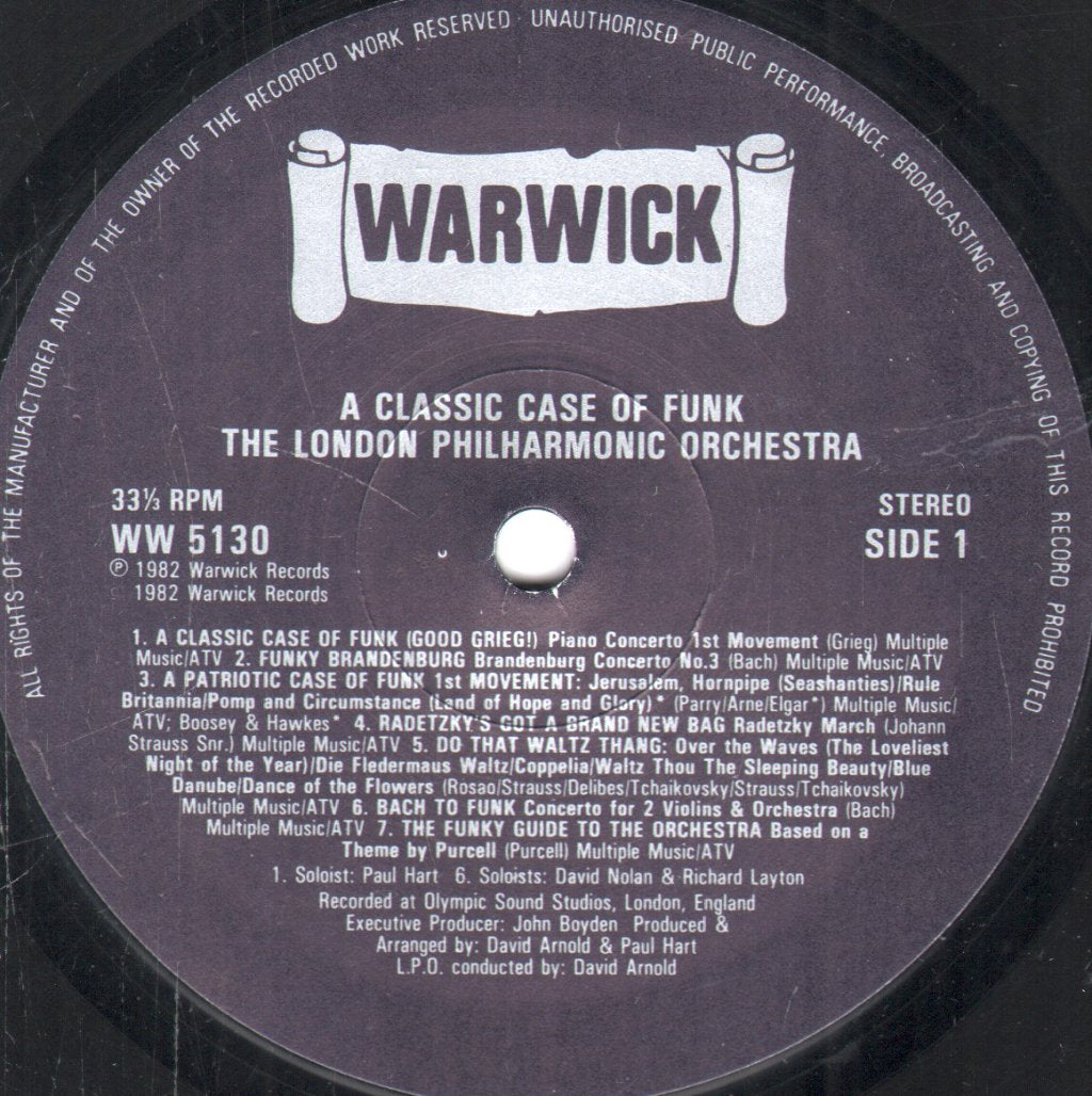 London Philharmonic Orchestra - A Classic Case Of Funk - Lp