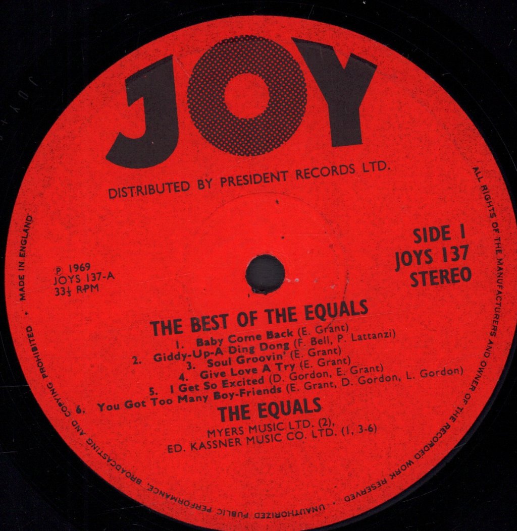Equals - Best Of The Equals - Lp