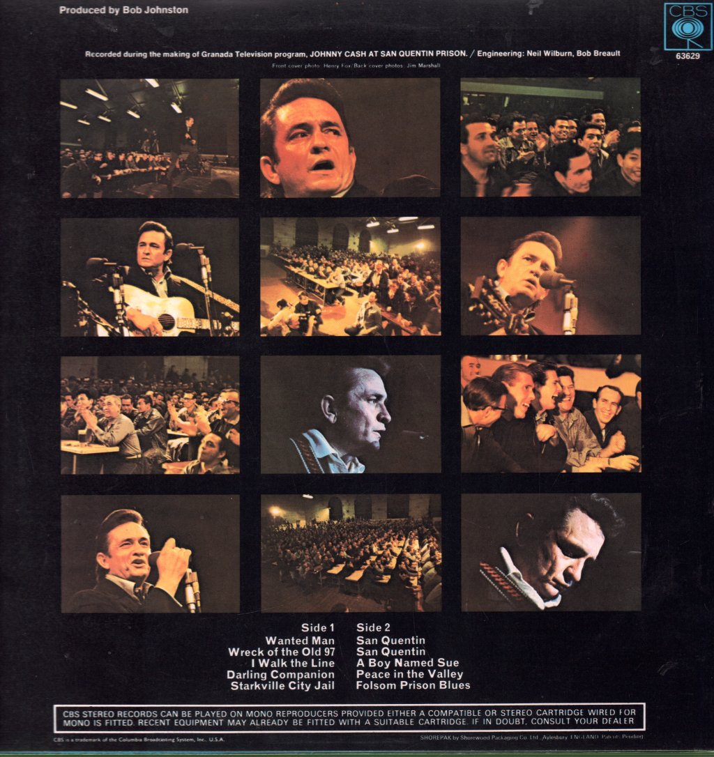 Johnny Cash - At San Quentin - Lp