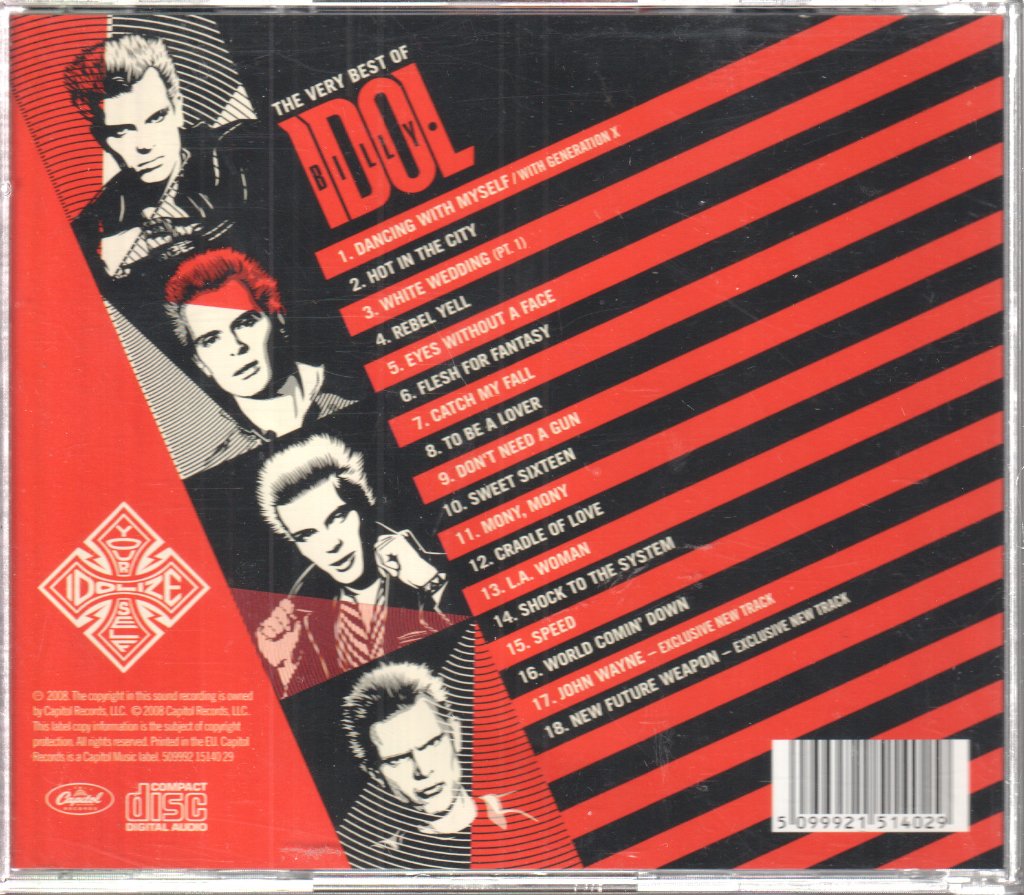 Billy Idol - Idolize Yourself (The Very Best Of Billy Idol) - Cd