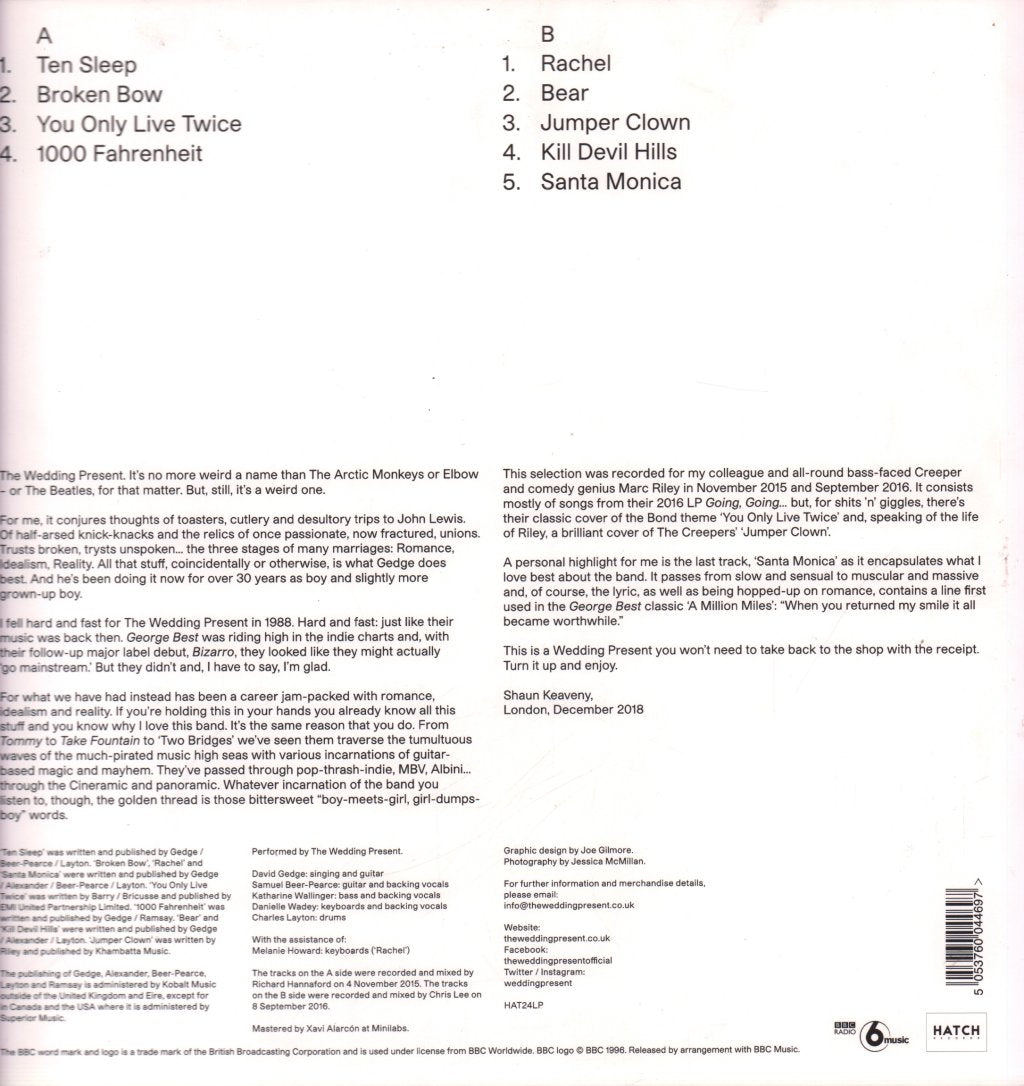 Wedding Present - Marc Riley Sessions Volume 3 - Lp