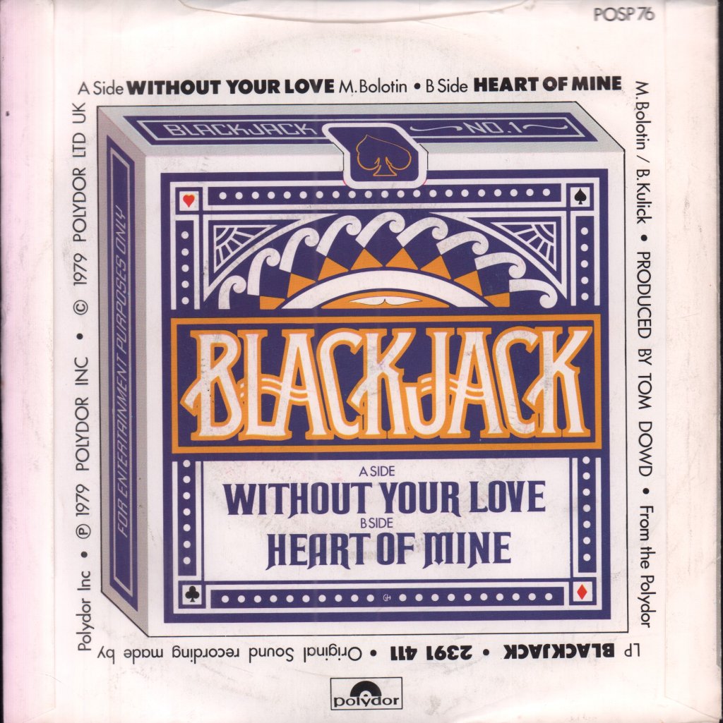 Blackjack - Without Your Love - 7 Inch