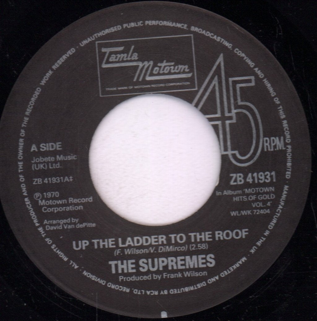 Supremes - Up the Ladder To The Roof / Floy Joy - 7 Inch