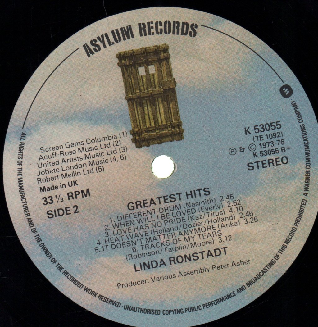 Linda Ronstadt - Greatest Hits - Lp