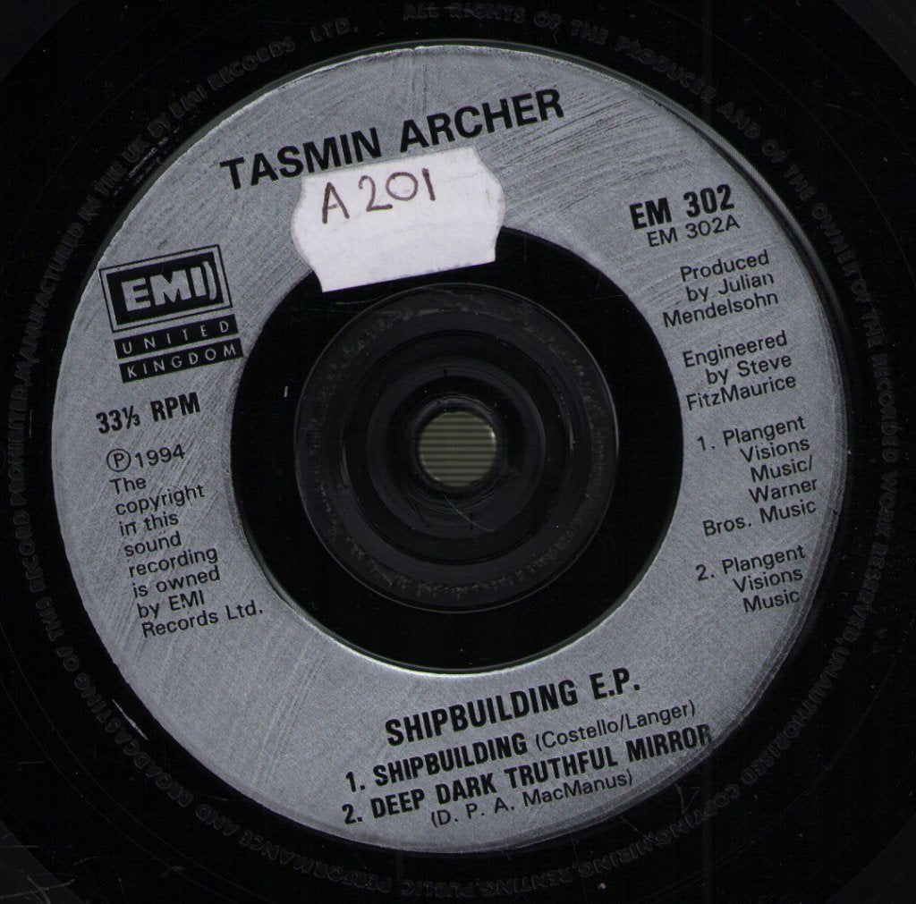 Tasmin Archer - Shipbuilding - 7 Inch