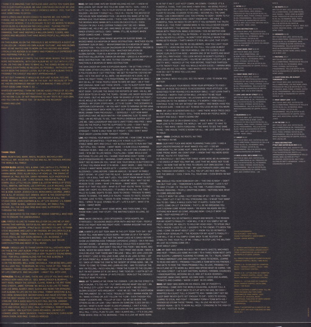Faithless - No Roots - Lp