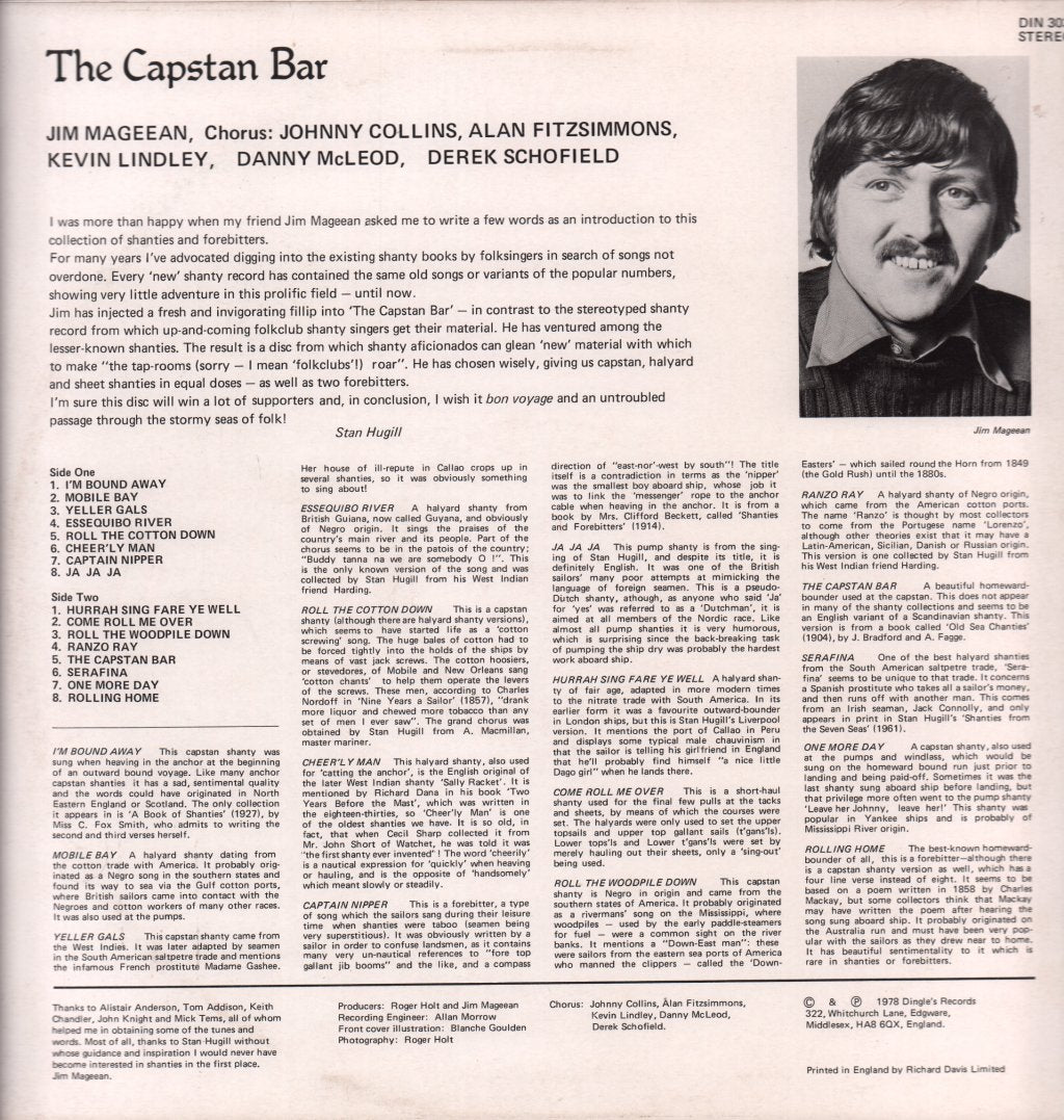 Jim Mageean - Capstan Bar - Lp