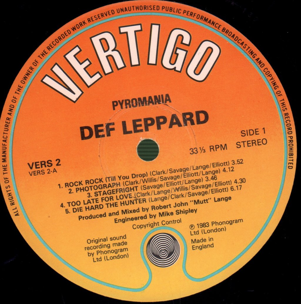 Def Leppard - Pyromania - Lp