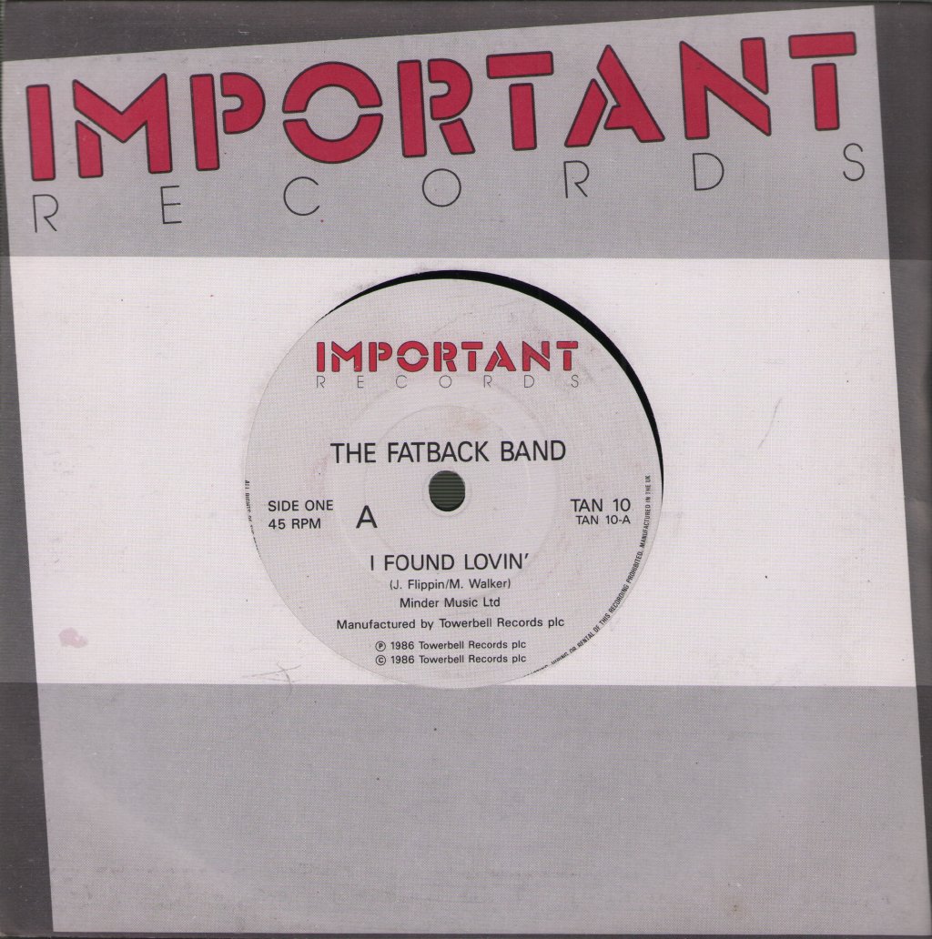 Fatback Band - I Found Lovin' - 7 Inch
