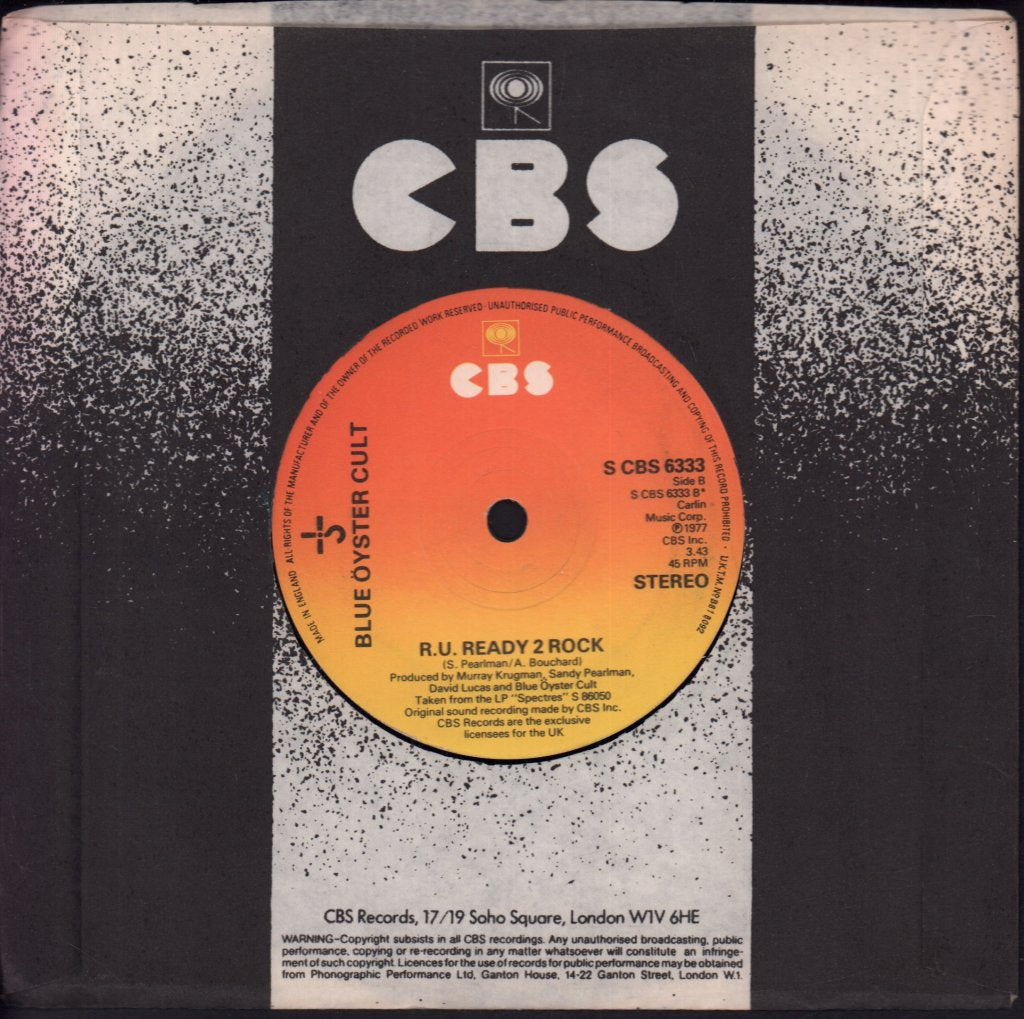 Blue Oyster Cult - Don't Fear The Reaper - 7 Inch