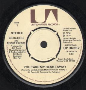 Deetta Little And Nelson Pigford/Bill Conti - You Take My Heart Away/The Final Bell - 7 Inch