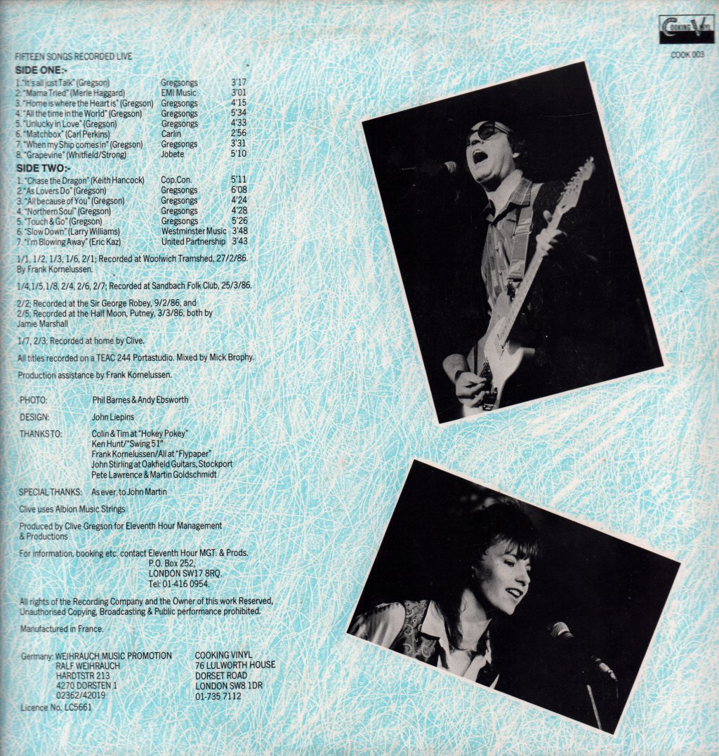 Clive Gregson And Christine Collister - Home And Away - Lp