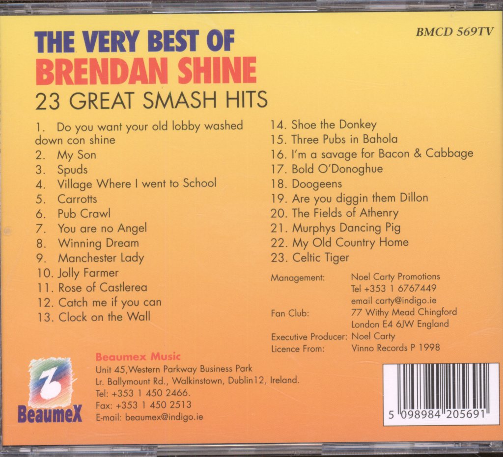 Brendan Shine - Very Best Of Brendan Shine - Cd