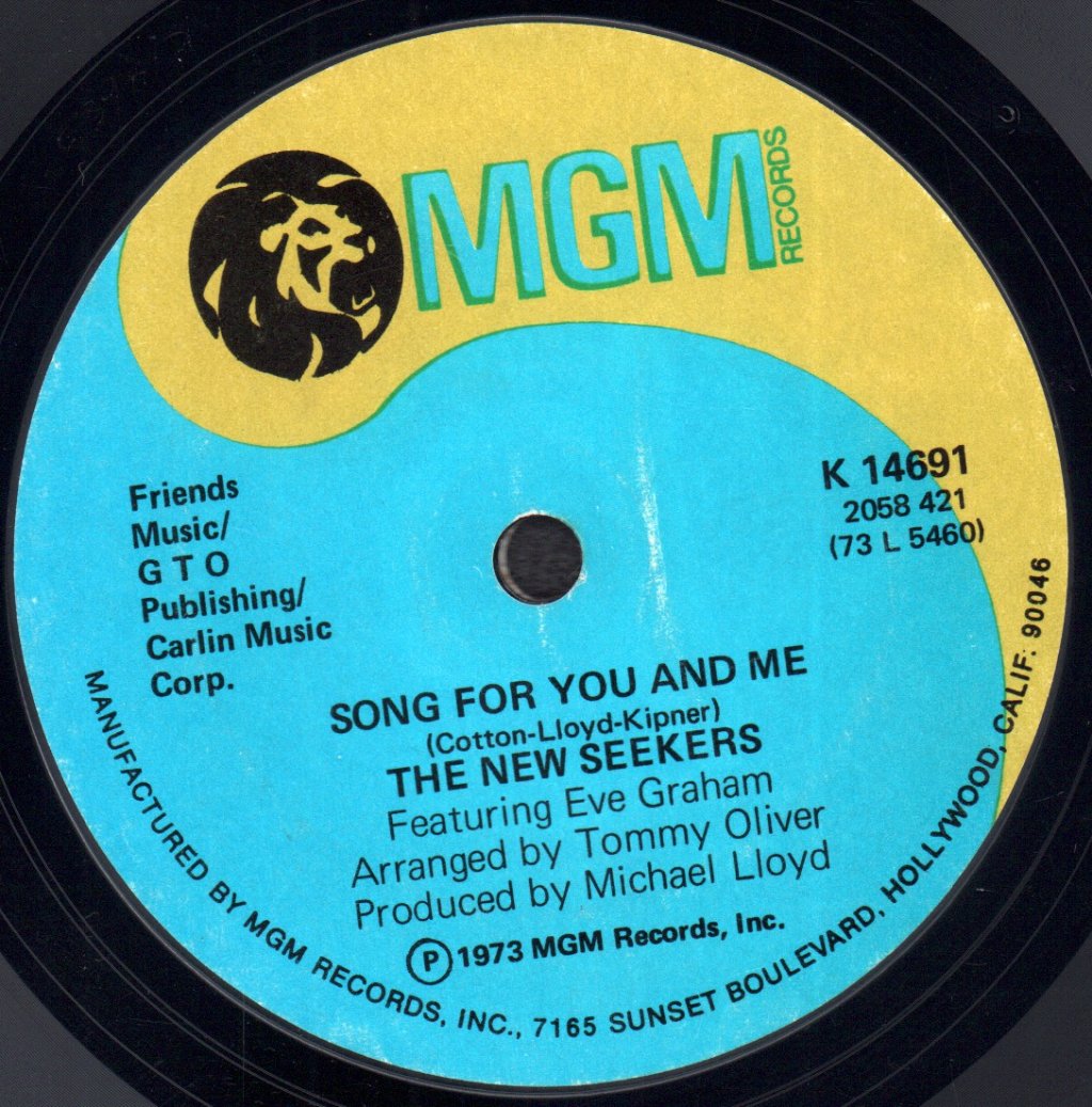 New Seekers - Songs For You And Me - 7 Inch