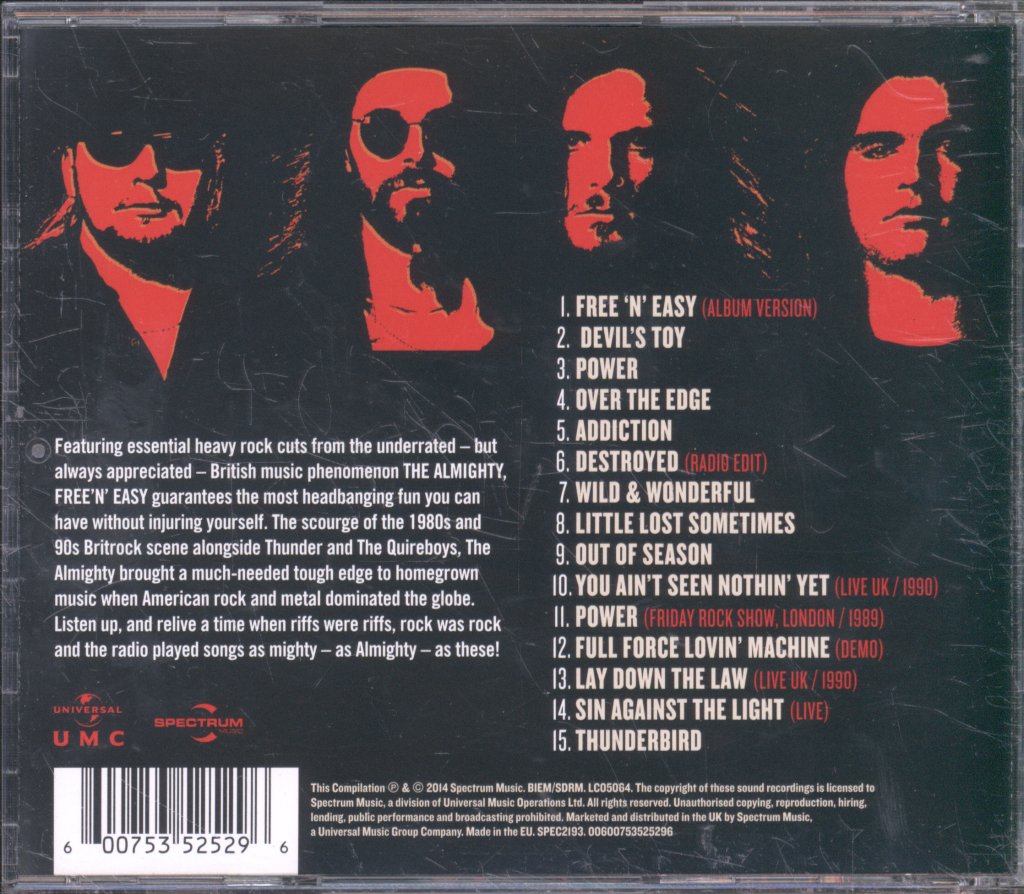 Almighty - Free 'n' Easy - The Collection - Cd