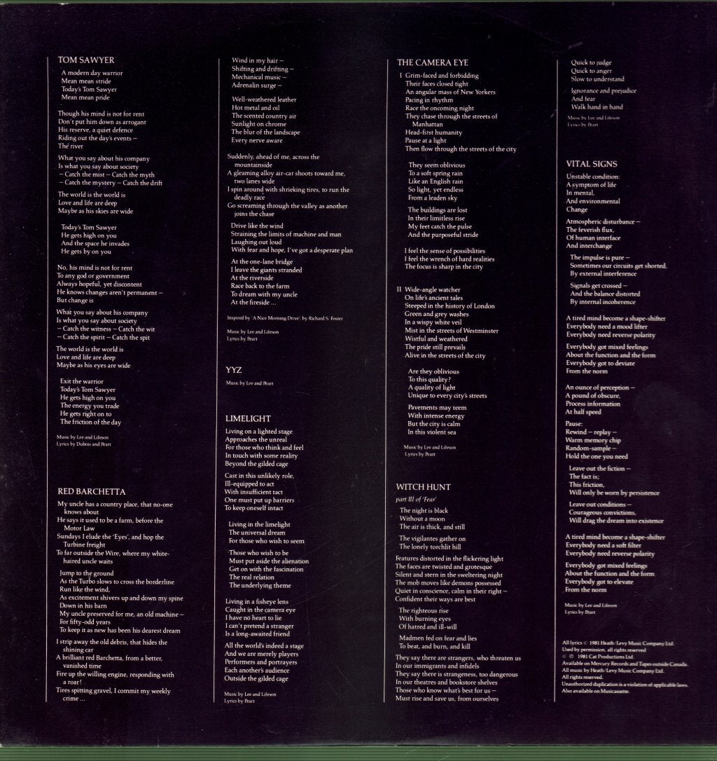 Rush - Moving Pictures - Lp