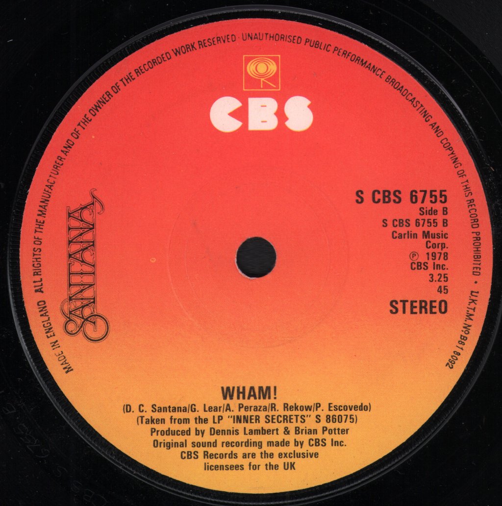 Santana - Well All Right - 7 Inch