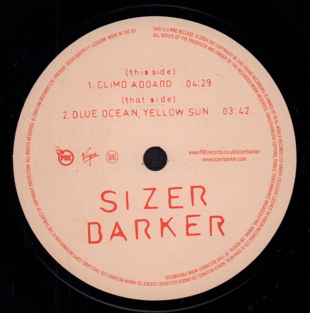 Sizer Barker - Climb Aboard - 7 Inch
