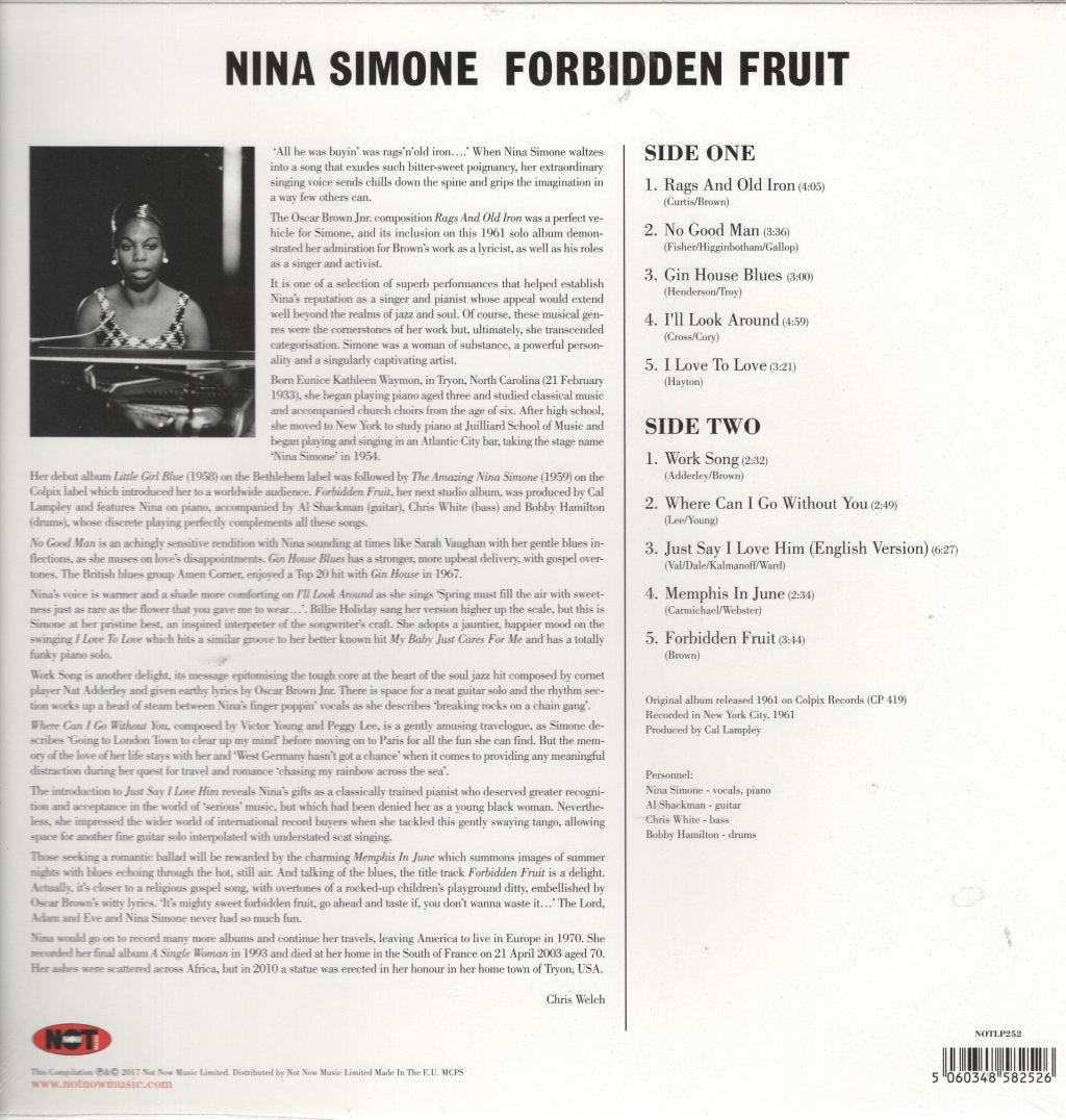 Nina Simone - Forbidden Fruit - Lp