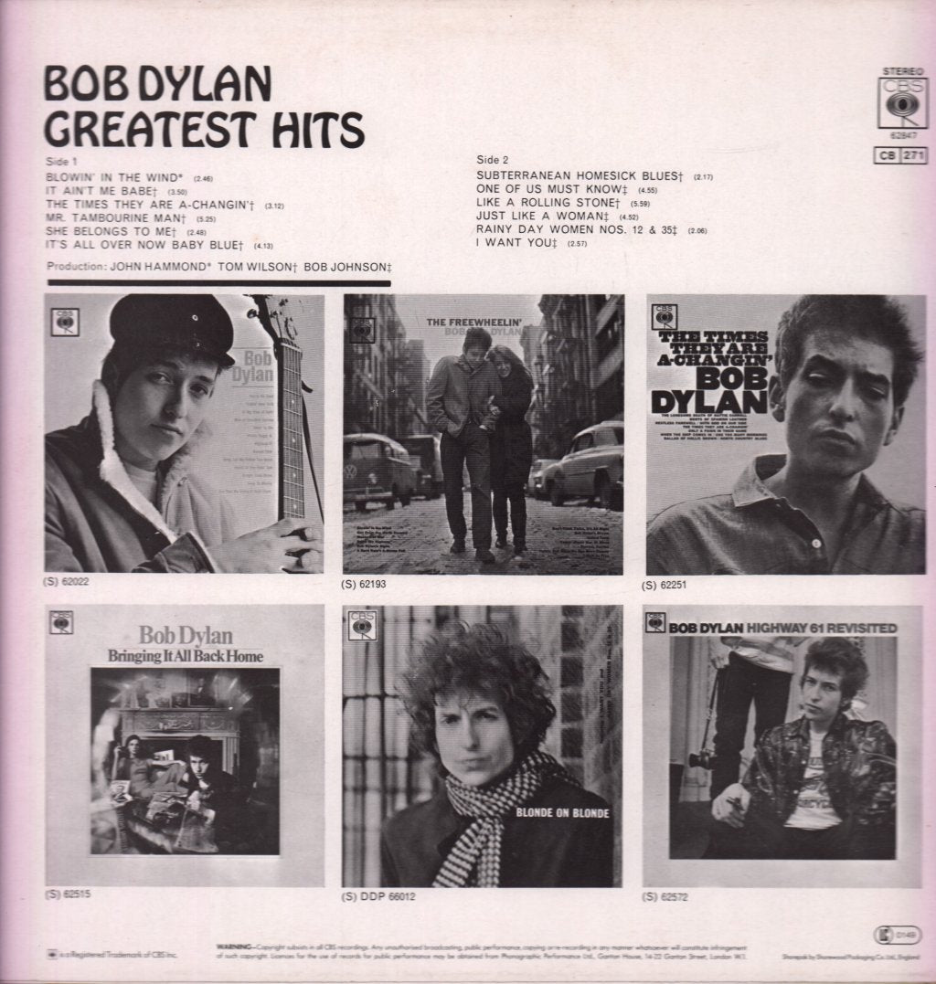 Bob Dylan - Greatest Hits - Lp