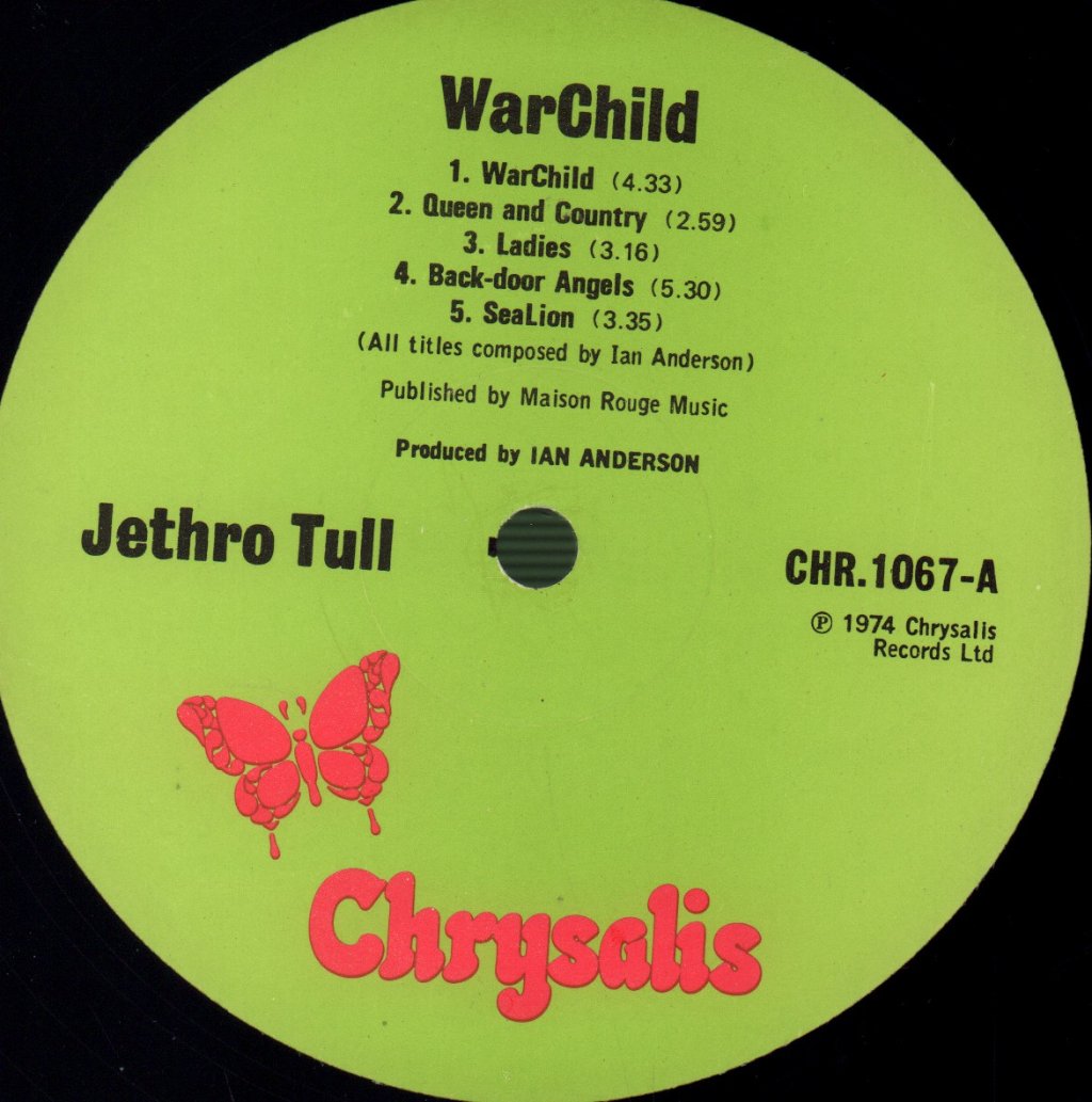 Jethro Tull - War Child - Lp