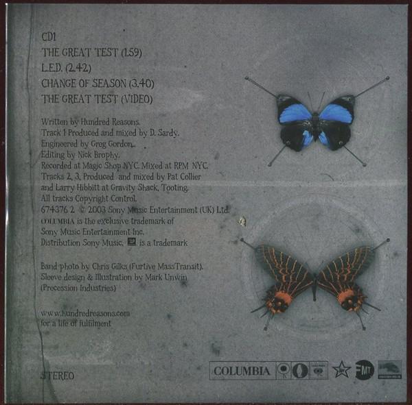Hundred Reasons - Great Test - Cd