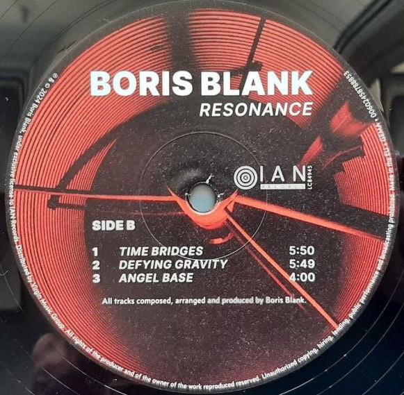 Boris Blank - Resonance - Double Lp