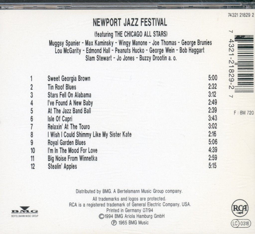 Chicago All Stars - Great Moments In Jazz Re-Created At The Newport Jazz Festival - Cd