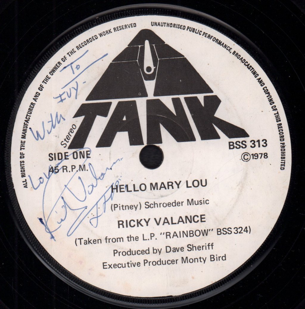 Ricky Valance - Walking In The Sunshine - 7 Inch
