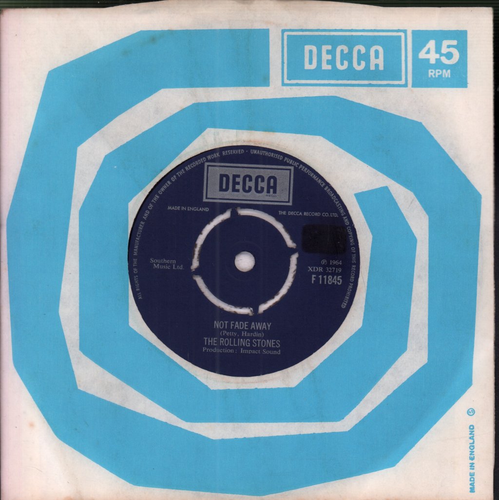 Rolling Stones - Not Fade Away - 7 Inch