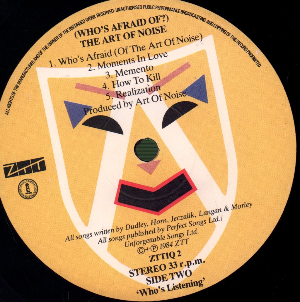 Art Of Noise - Who's Afraid Of - Lp