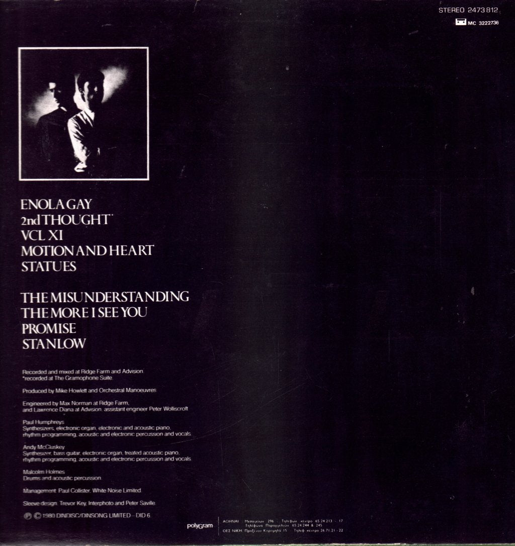 Orchestral Manoeuvres In The Dark - Organisation - Lp