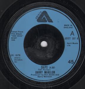 Barry Manilow - Ships - 7 Inch