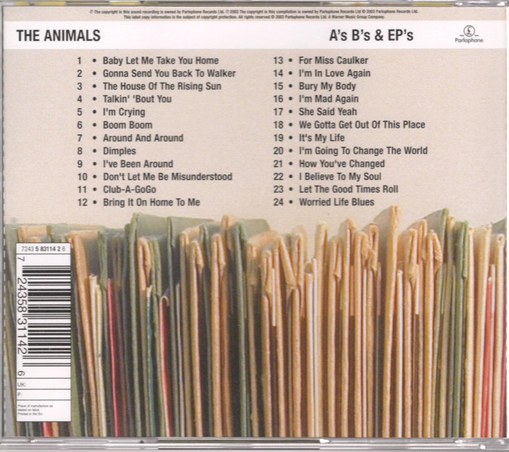 Animals - A's B's And Ep's - Cd