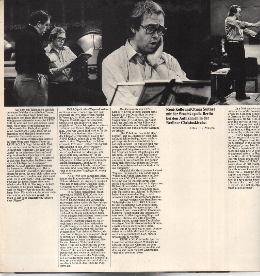 Rene Kollo - Singt Richard Wagner - Double Lp
