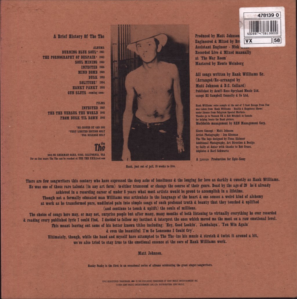 The The - Hanky Panky - 10 Inch