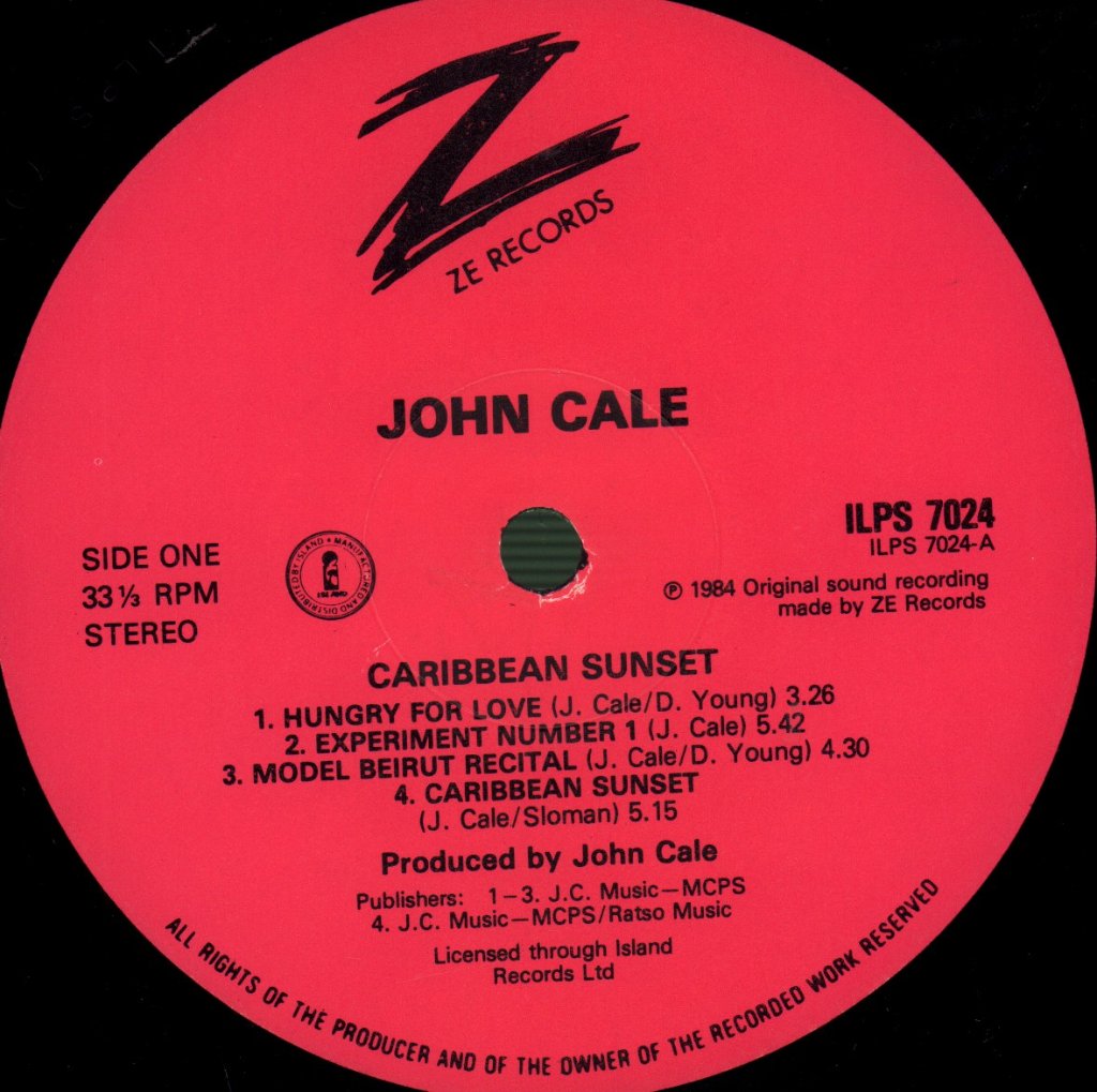 John Cale - Caribbean Sunset - Lp