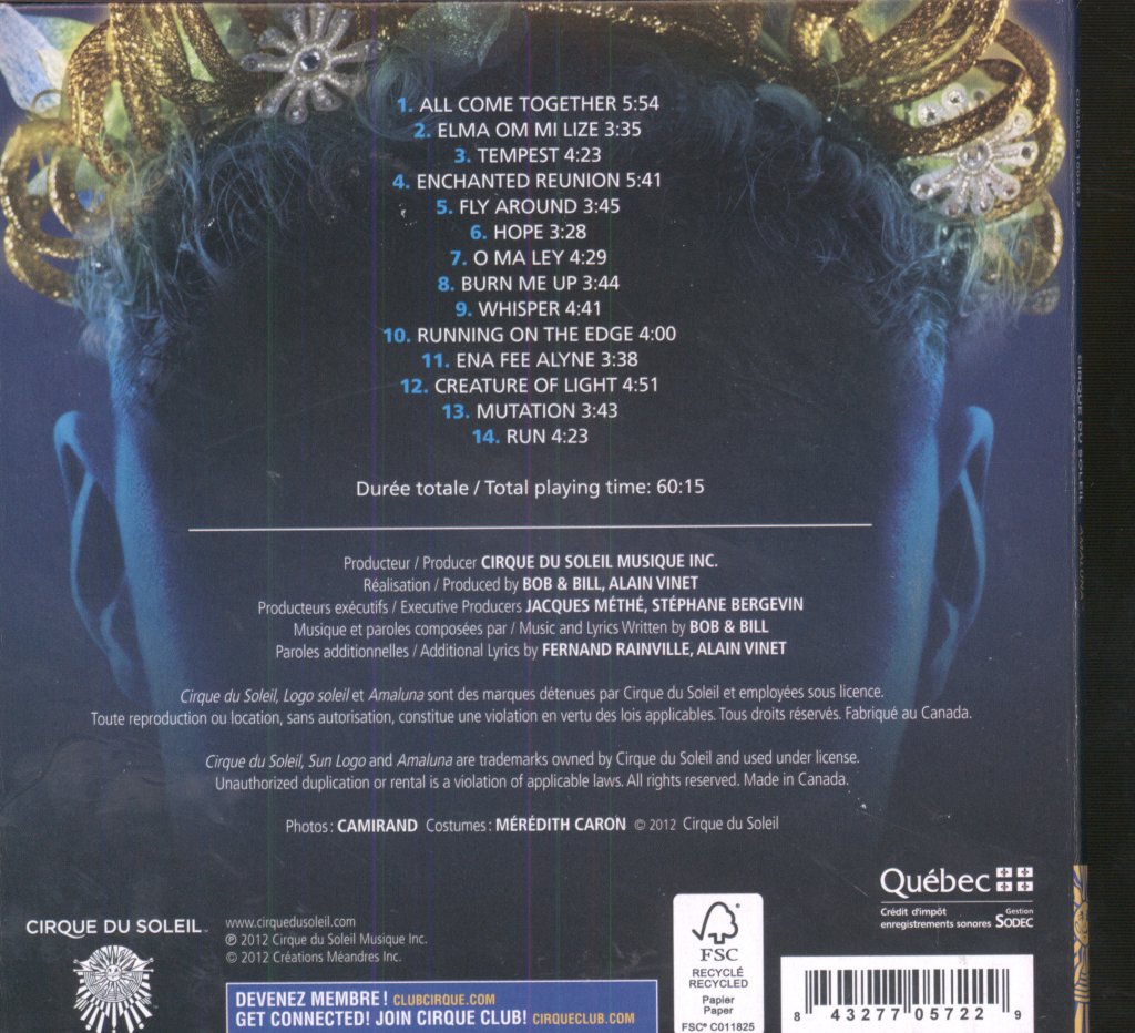 Bob & Bill - Cirque Du Soleil - Amaluna - Cd