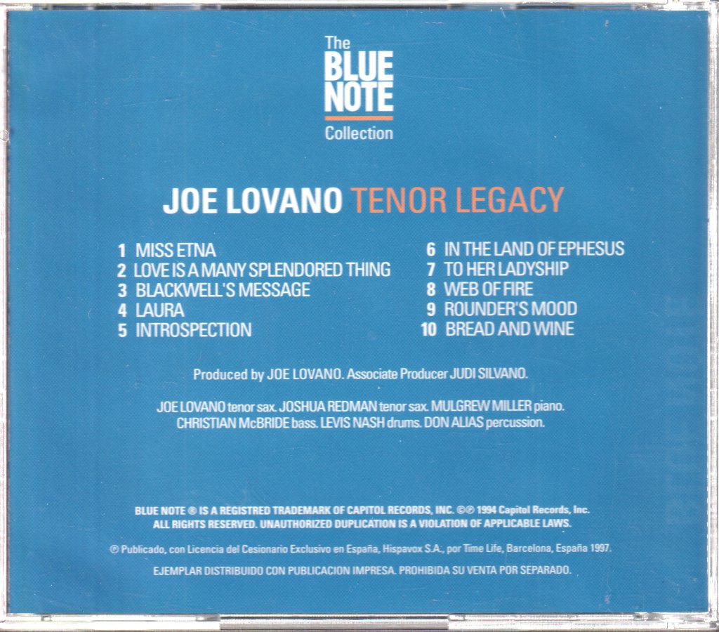 Joe Lovano - Tenor Legacy - Cd