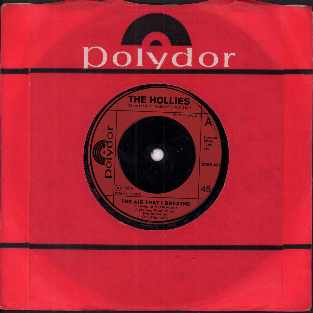 Hollies - Air That I Breathe - 7 Inch