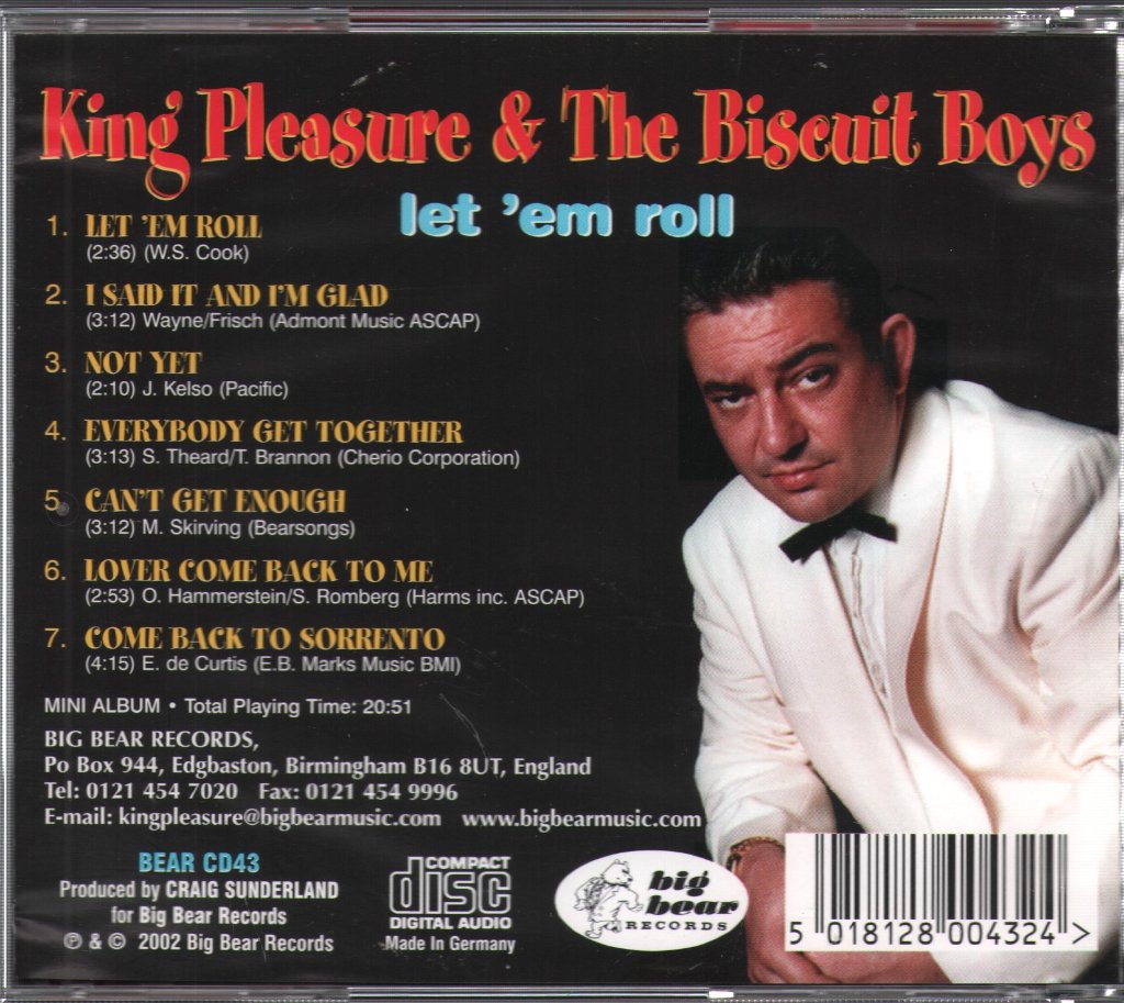 King Pleasure And The Biscuit Boys - Let 'Em Roll - Cd