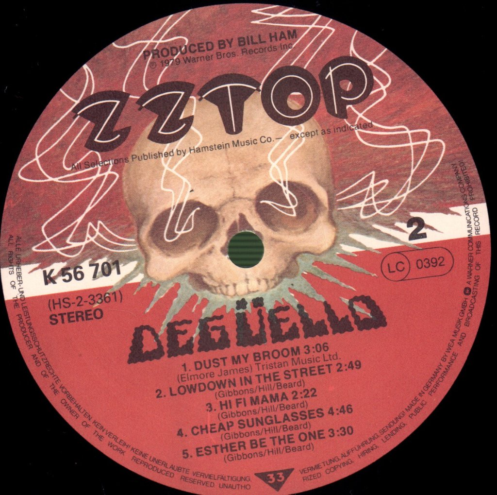 ZZ Top - Deguello - Lp