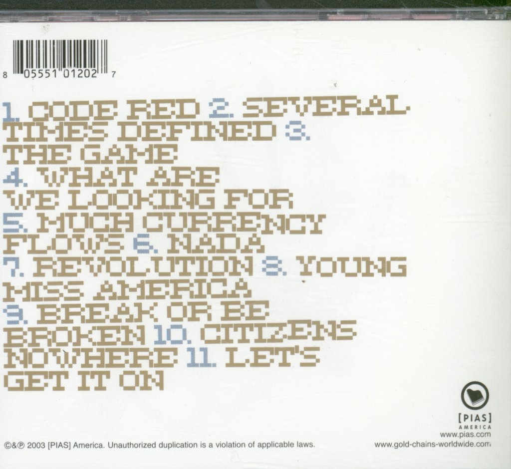 Gold Chains - Young Miss America - Cd