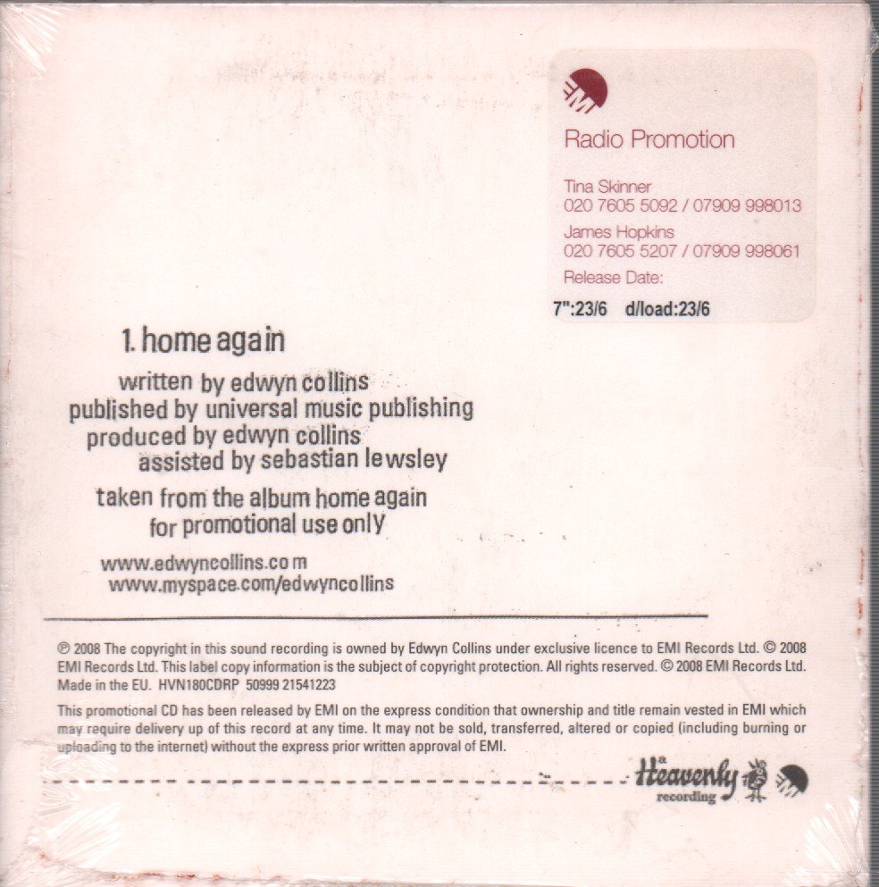 Edwyn Collins - Home Again - Cd