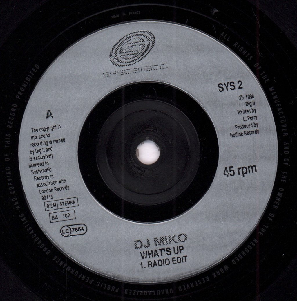 Dj Miko - What's Up - 7 Inch