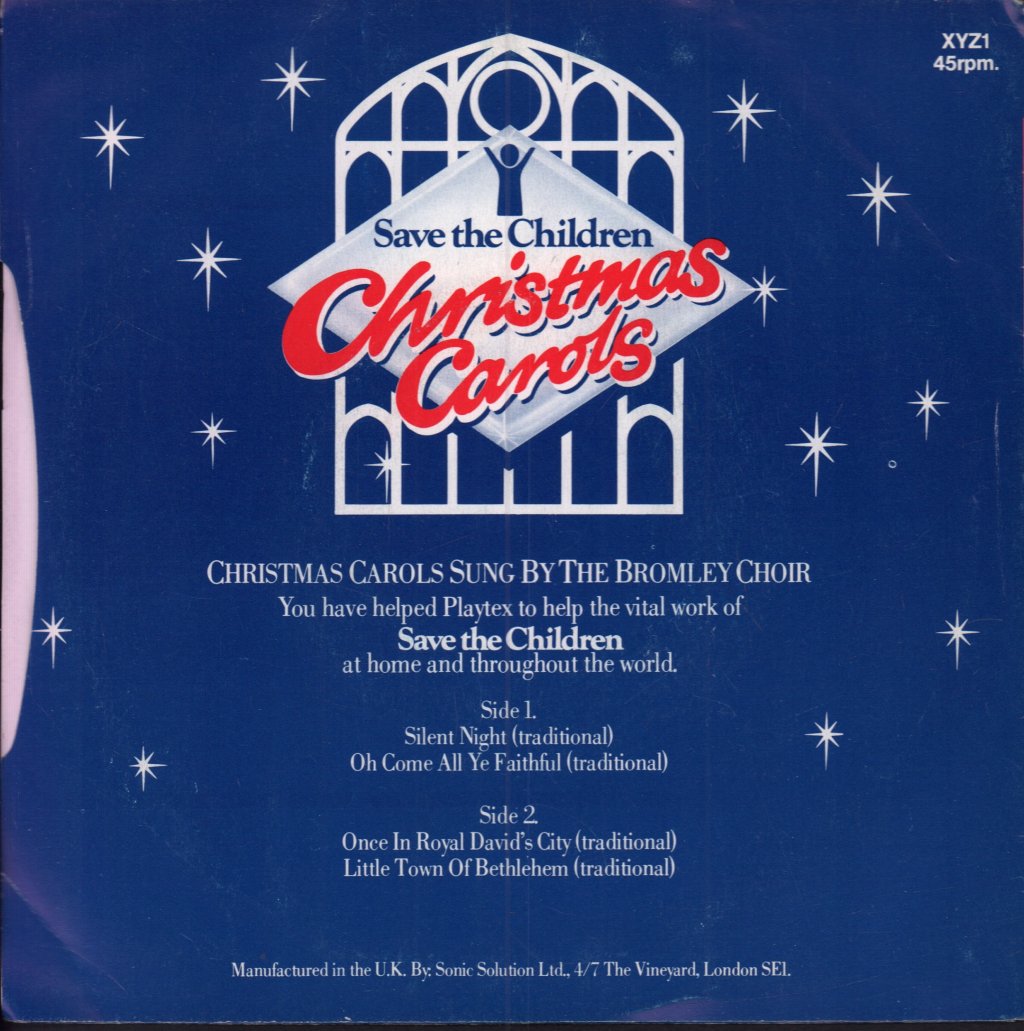 Bromley Choir - Save The Children Christmas Carols - 7 Inch