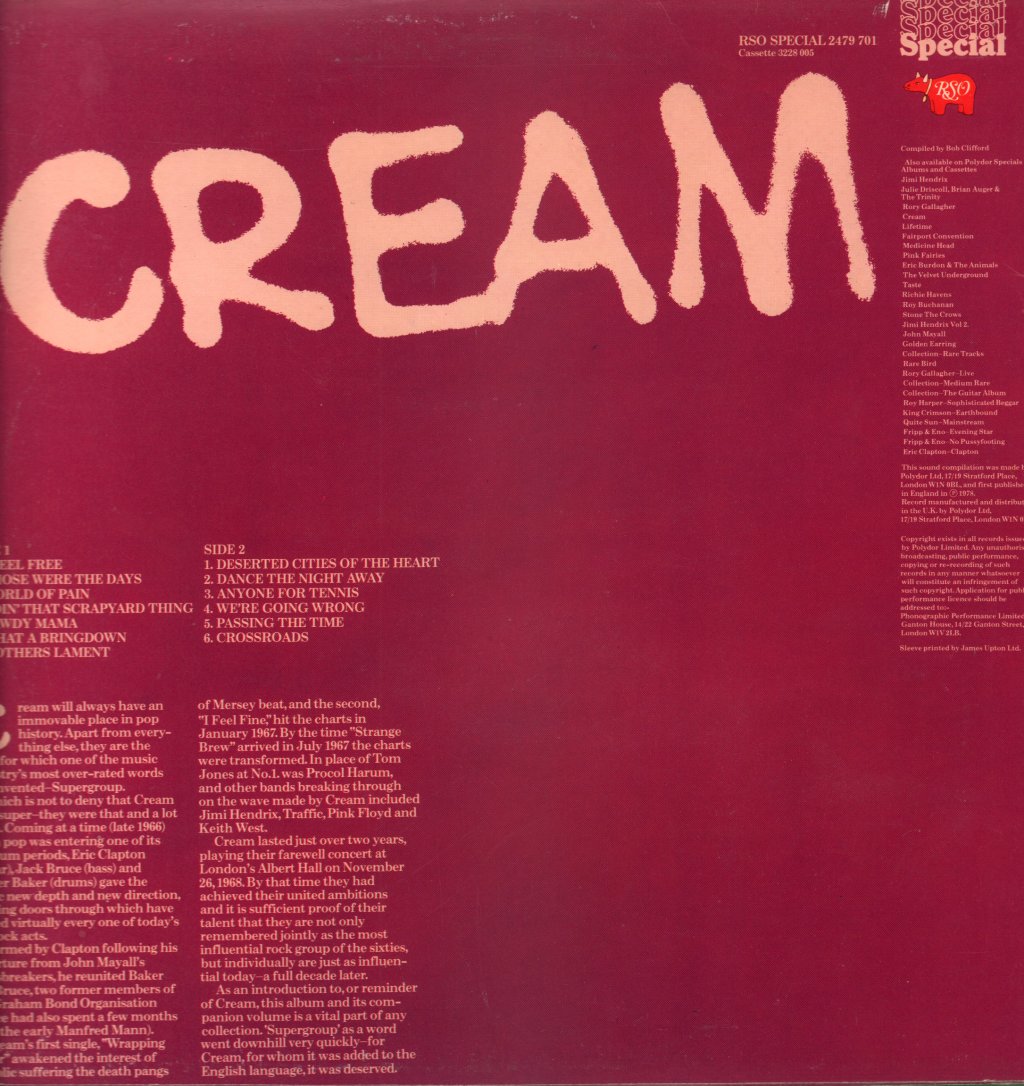Cream - Cream Vol 2 - Lp