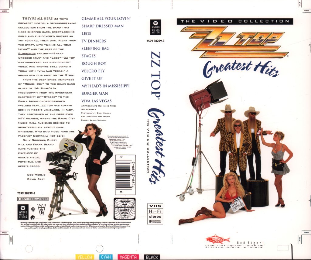 ZZ Top - Greatest Hits Video Collection - Card