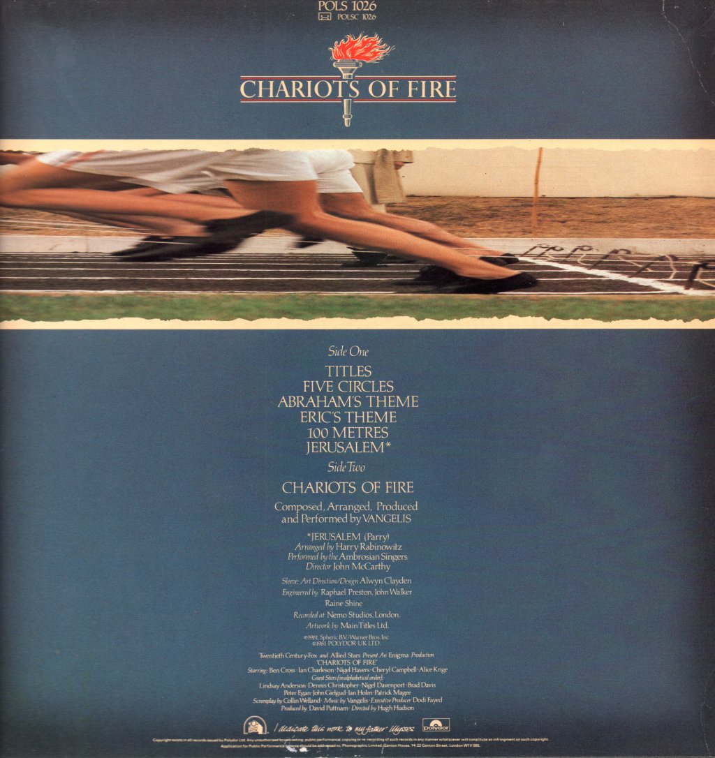 Vangelis - Chariots Of Fire - Lp