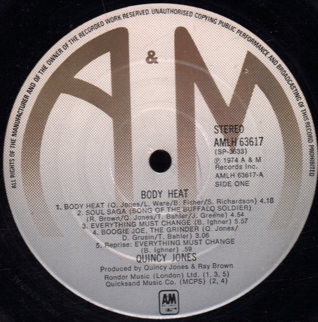 Quincy Jones - Body Heat - Lp